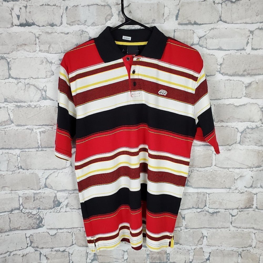 Ecko Unltd Striped Polo Short Sleeve Size Large